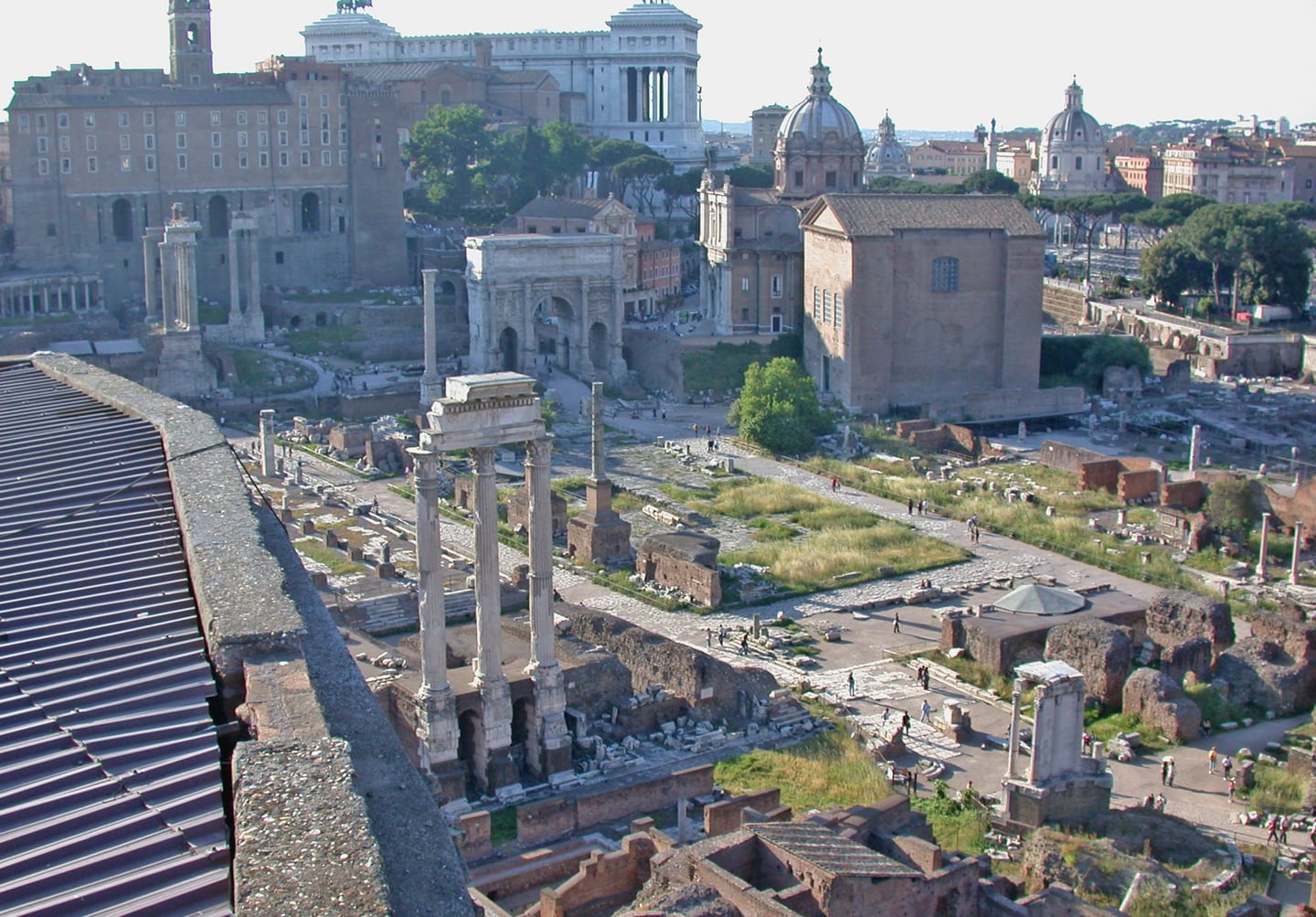 Colonne e rovine del Foro Romano